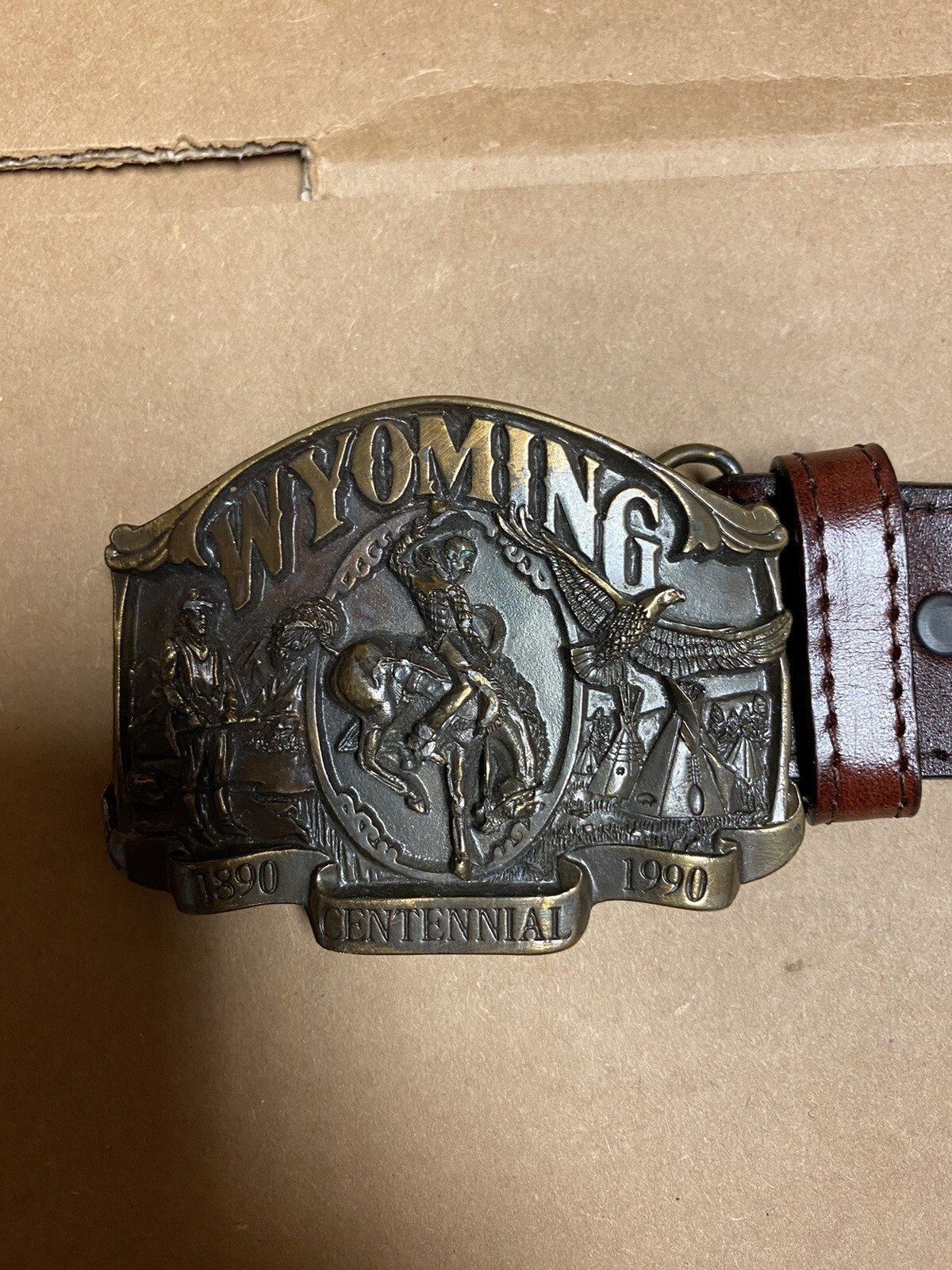 Wyoming Centennial Belt Buckle Yellowstone Vibe Made … Gem