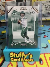 2021 Playoff Base 3rd Down #202 Zach Wilson /35 - New York Jets