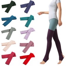 Women Lady Over Knee Sleeve Knitted Crochet Socks Latin Yoga Thigh Warmers Socks