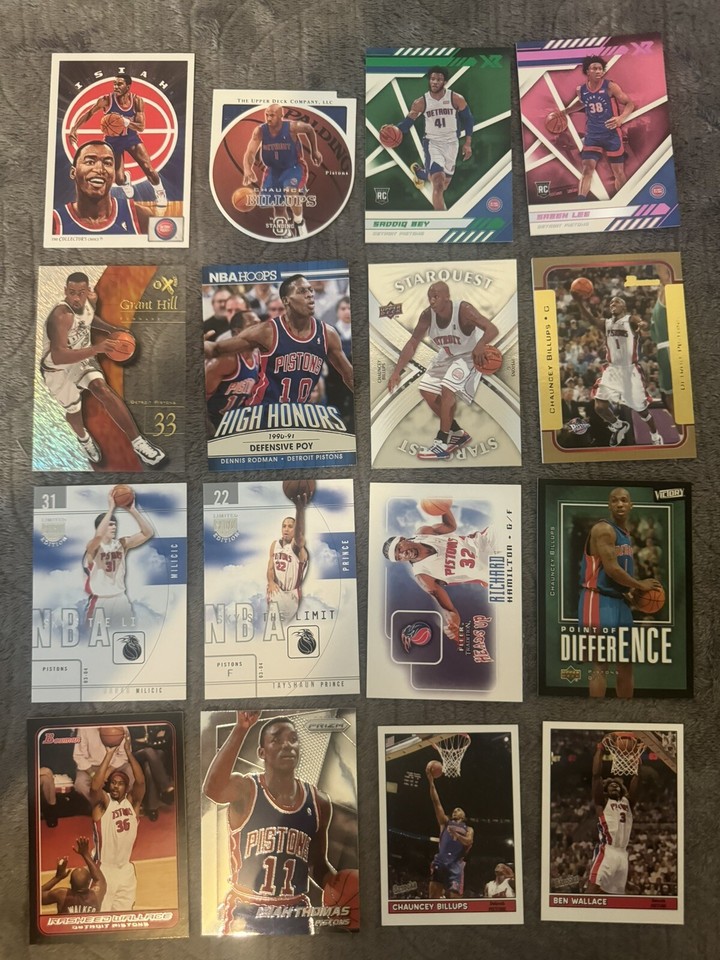 Detroit Pistons Card Lot Cade Cunningham rc sp /249 rookie Inserts Ben
