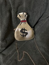 gold purse chain crossbody strap black leather