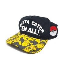Pokemon snapback hap Gotta Catch 'Em All youth one size adjustable pikachu