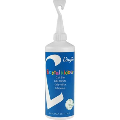 Läufer Bastelkleber, ohne Lösungsmittel, 100g Flasche mit Verstreicher