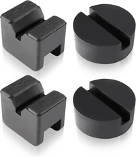 4 Packs Floor Jack Pad Adapter for Jack Stands 2-4 Ton Universal Heavy Duty Rubb