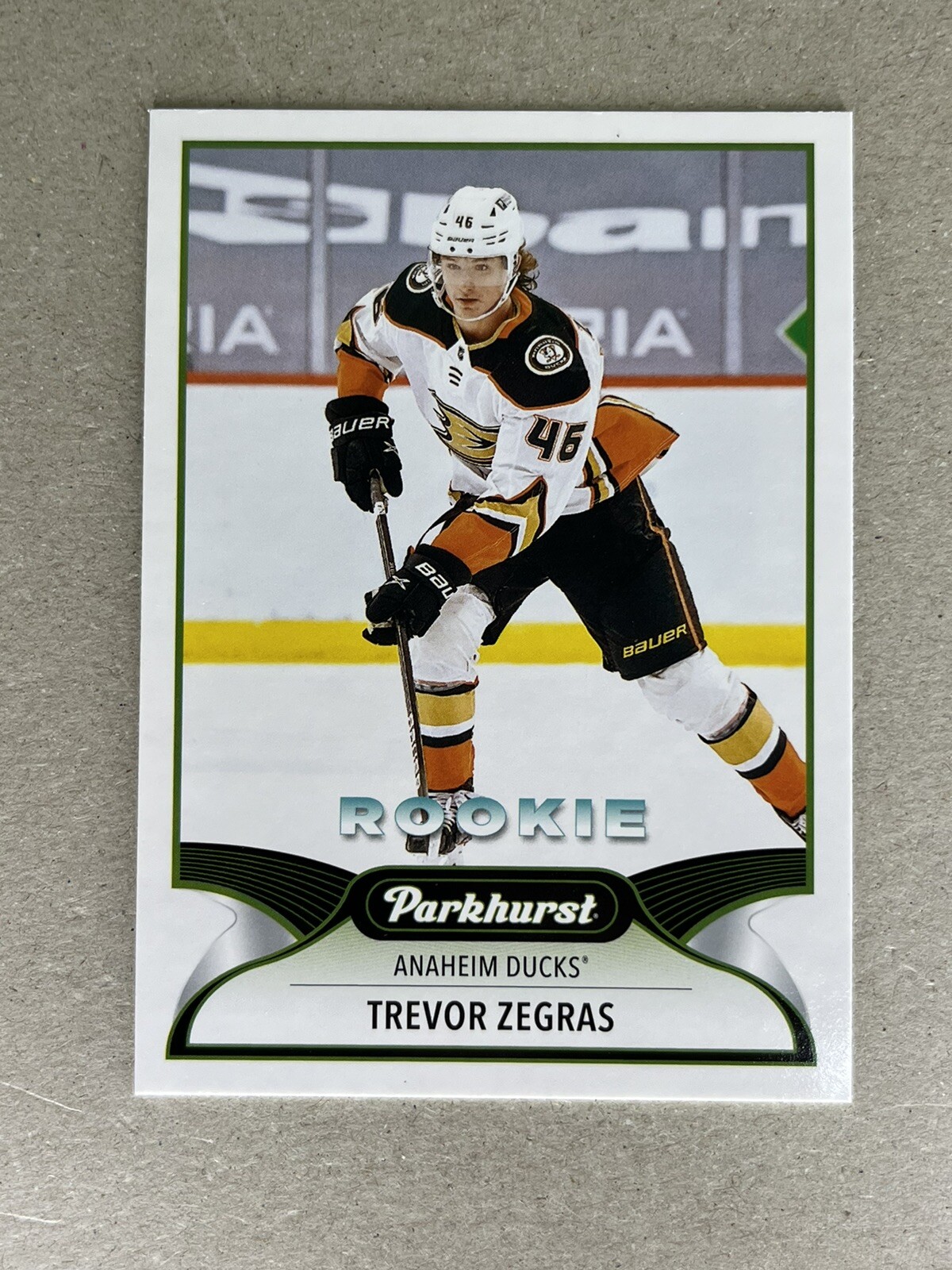 2021-22 TREVOR ZEGRAS PARKHURST ROOKIE ANAHEIM DUCKS