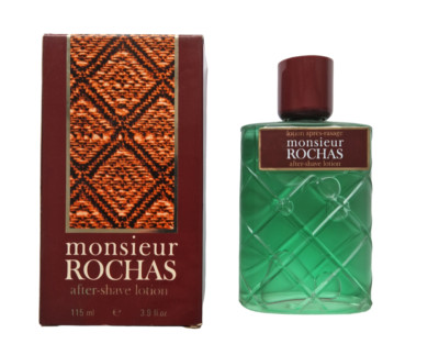 (113,03EUR/100ML) 115ML VINTAGE ROCHAS MONSIEUR AFTER SHAVE LOTION SPLASH NEU