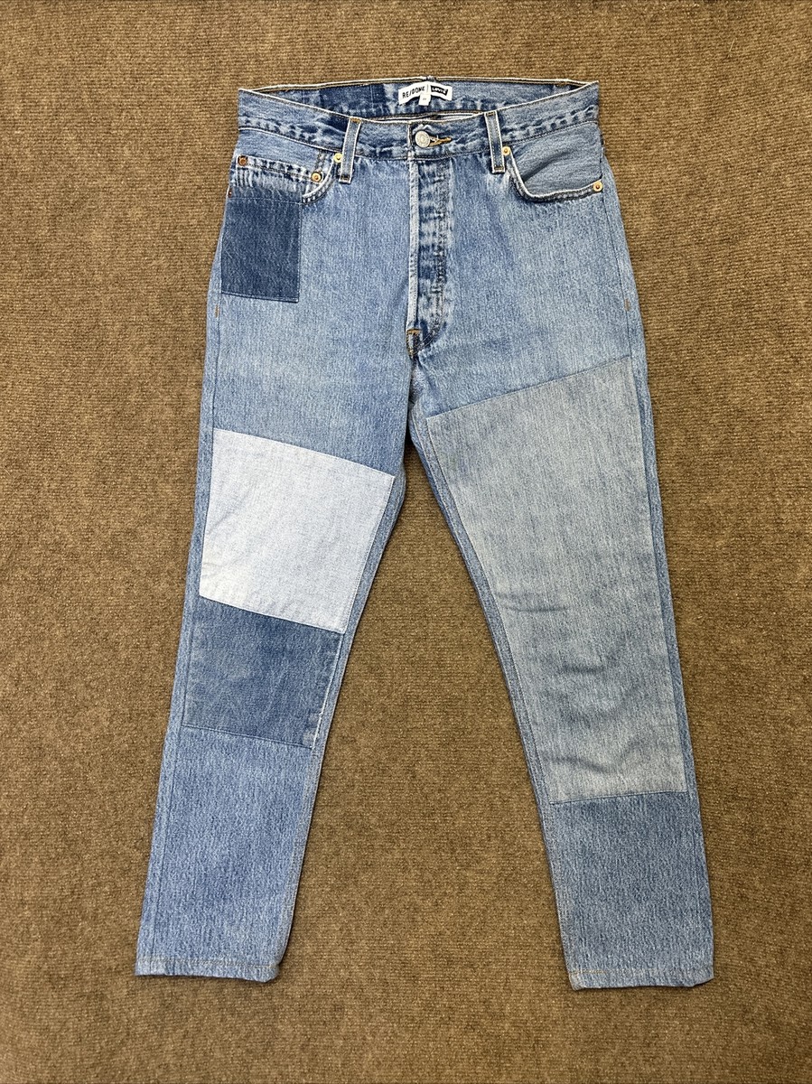 RE/DONE Levi's Patched High Rise Skinny Jeans Womens Sz 27