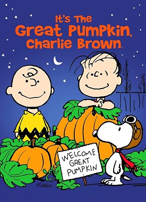 1966 Its The Great Pumpkin Charlie Brown Movie Poster 11X17 Linus Snoopy   