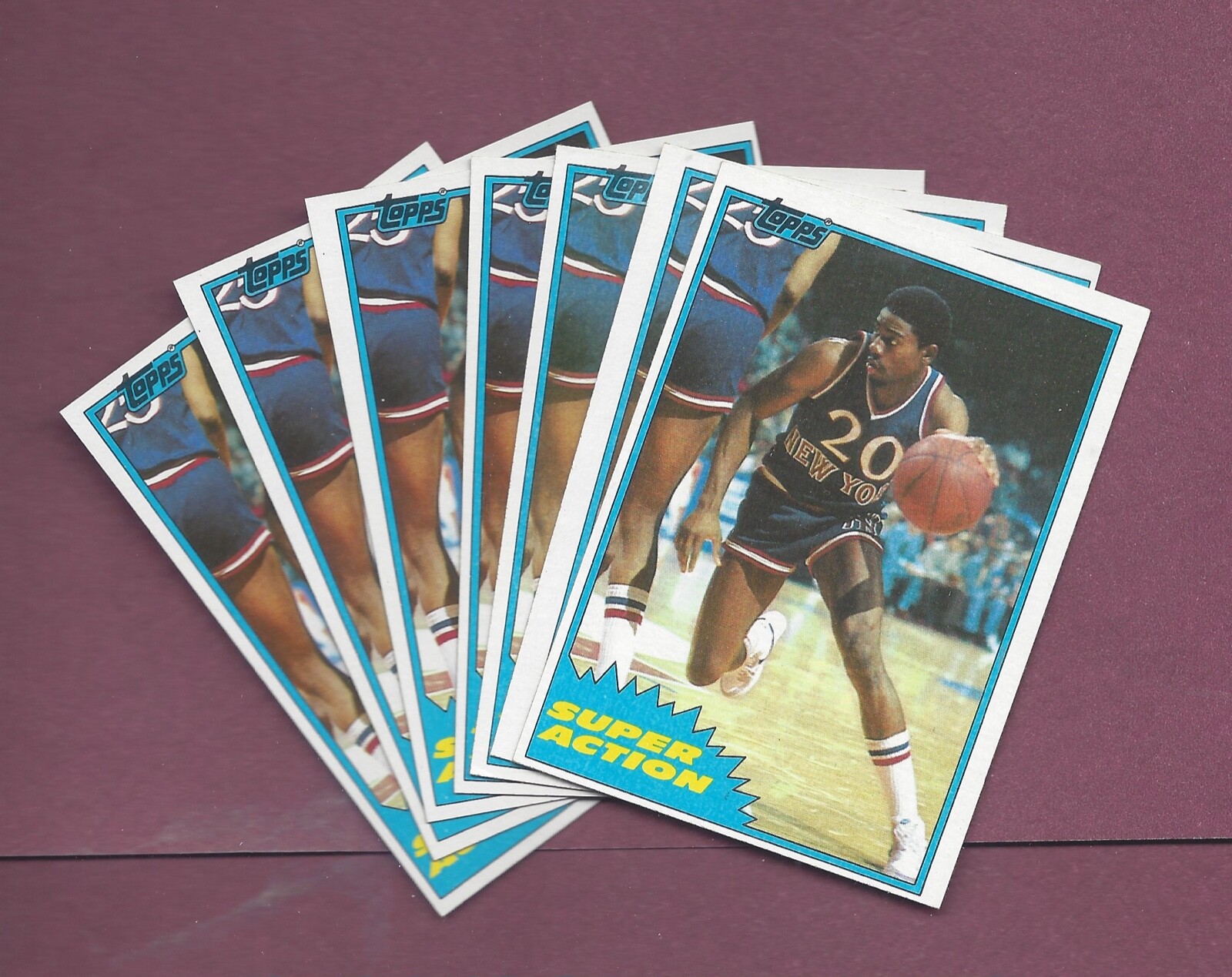 LOT OF 7 PACK FRESH 1981 TOPPS #109 MICHAEL RAY RICHARDSON SUPER ACTION  .99SHIP