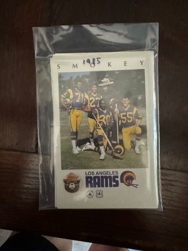 1985 Smokey Bear Los Angeles Rams Cards Complete Set of 24 NRMT - Picture 6 of 6