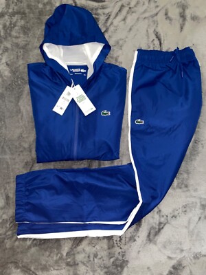 Lacoste Trainingsanzug Set Blau Neu Größe L