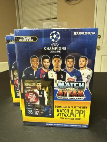 2019/20 Topps Match Attax UEFA Champions League  Haaland RC Starter Box Sealed