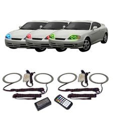 Rgb Multi Color Angel Eye Headlight Halo Kit For Hyundai Tiburon 03-04 Rgb Multi Color Angel Eye Headlight Halo Kit For Hyundai Tiburon 03-04
