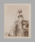 WW2 Photo Marlene Dietrich Entertains Troops Military Vehicle