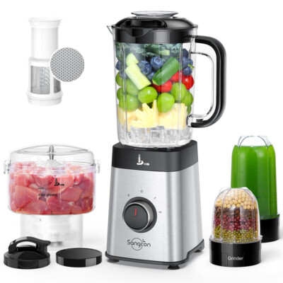 5 in 1 Blender for Shakes and Smoothies, Meat Chopped, Grinding & more