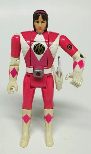 Power Rangers Auto Morphin Pink Ranger 1995 Kimberly Action Figure Flip Head Vtg