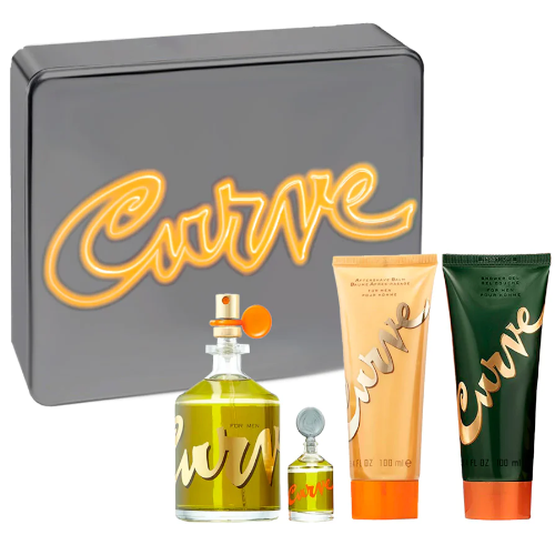Curve by Liz Claiborne 4.2 oz Gift Set Cologne for Men +