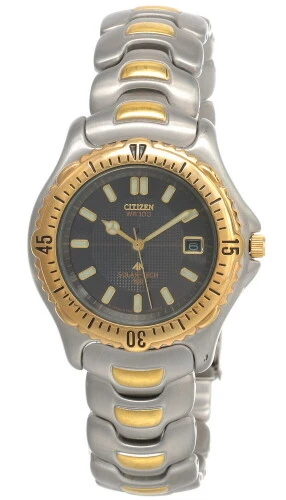 CITIZEN Black Dial 2-Tone Stainless Steel Men's Watch AP0384-56H -Store Display