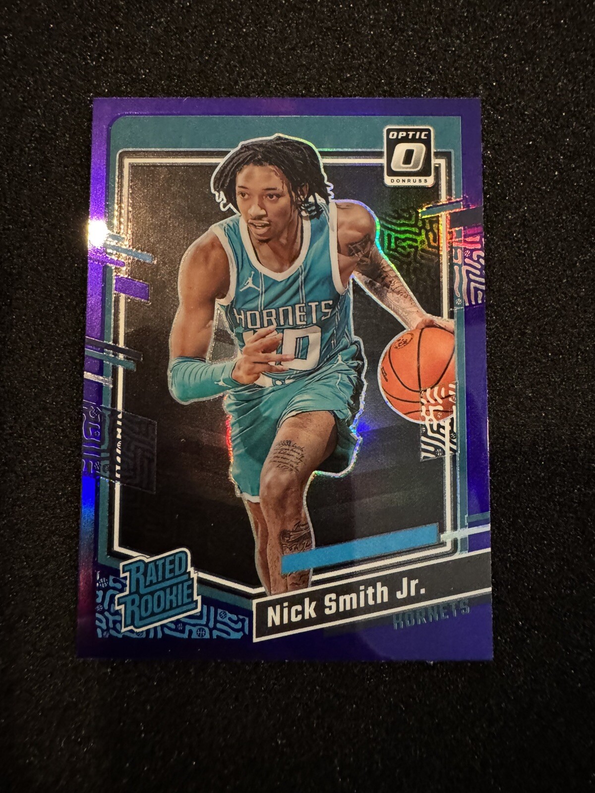 NICK SMITH JR RC 2023-24 DONRUSS OPTIC PURPLE RATED ROOKIE #224 PARALLEL