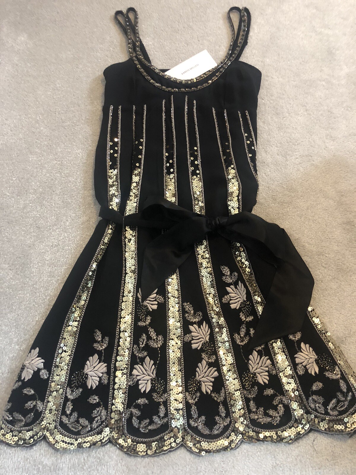 karen millen vintage dress Sequin SiZe 6 eBay