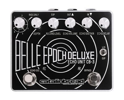 Catalinbread Belle Epoch Deluxe Pedal Black and Silver, (853710004758)