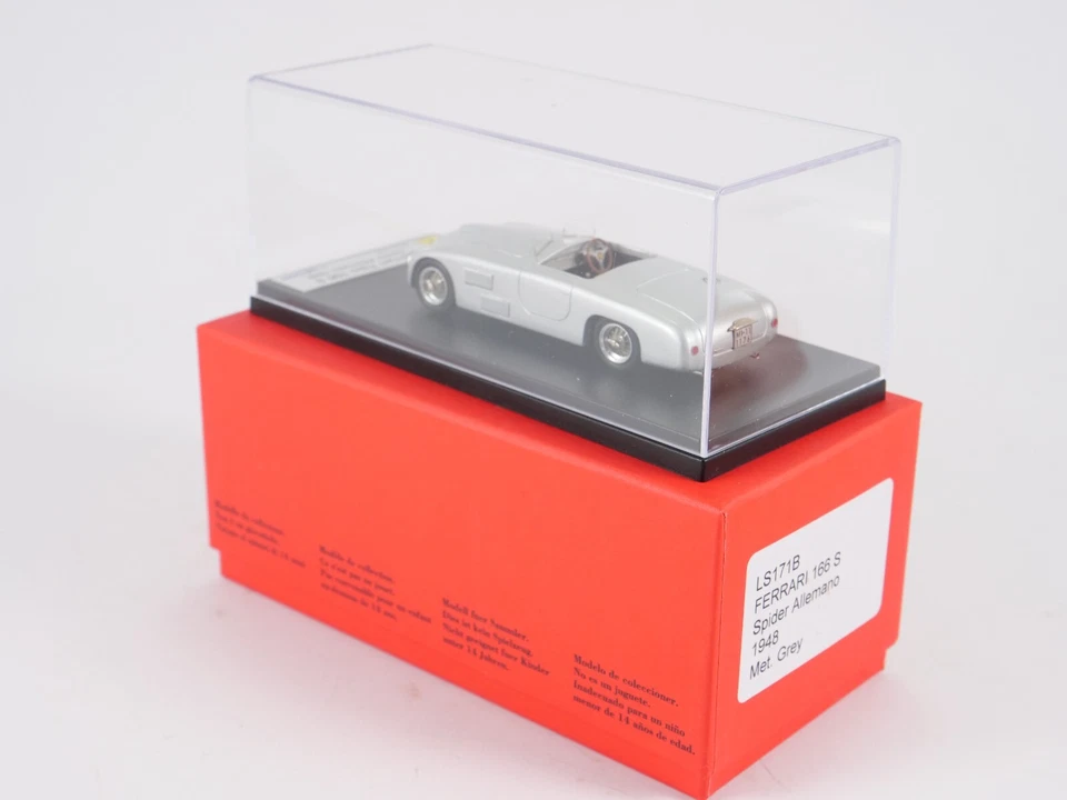 Look Smart LS171B Ferrari 166 S Ragno Allemano 1948 Grigio - Immagine 3 di 4