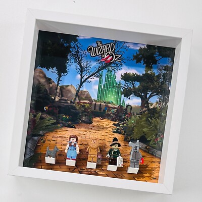 Display Rahmen für LEGO  Zauberer von Oz Lego Movie 2 Minifiguren 27 cm