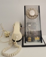 Rare ITT Teleconcepts 1970s Clear Acrylic Rotary Telephone VGUC - Untested