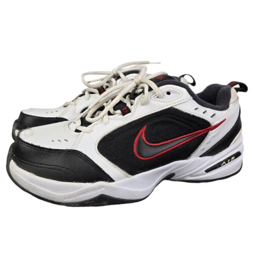 Nike Men’s Size 11 W Wide Air Monarch IV White Varsity Red Sneakers 416355-101