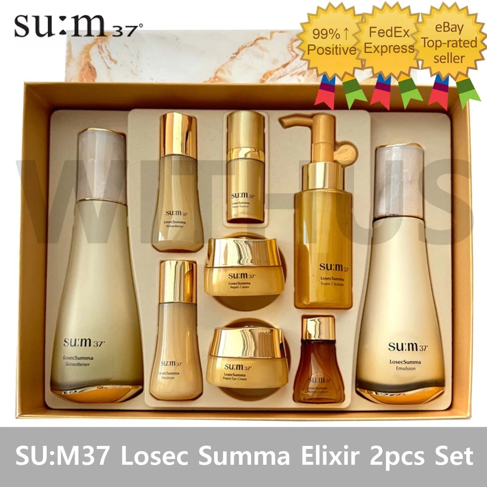 SU:M37° Losec Summa Elixir Special Set SU:M37 Losec Summa Elixir 2pcs Set Toner Lotion Skin Care Moisture