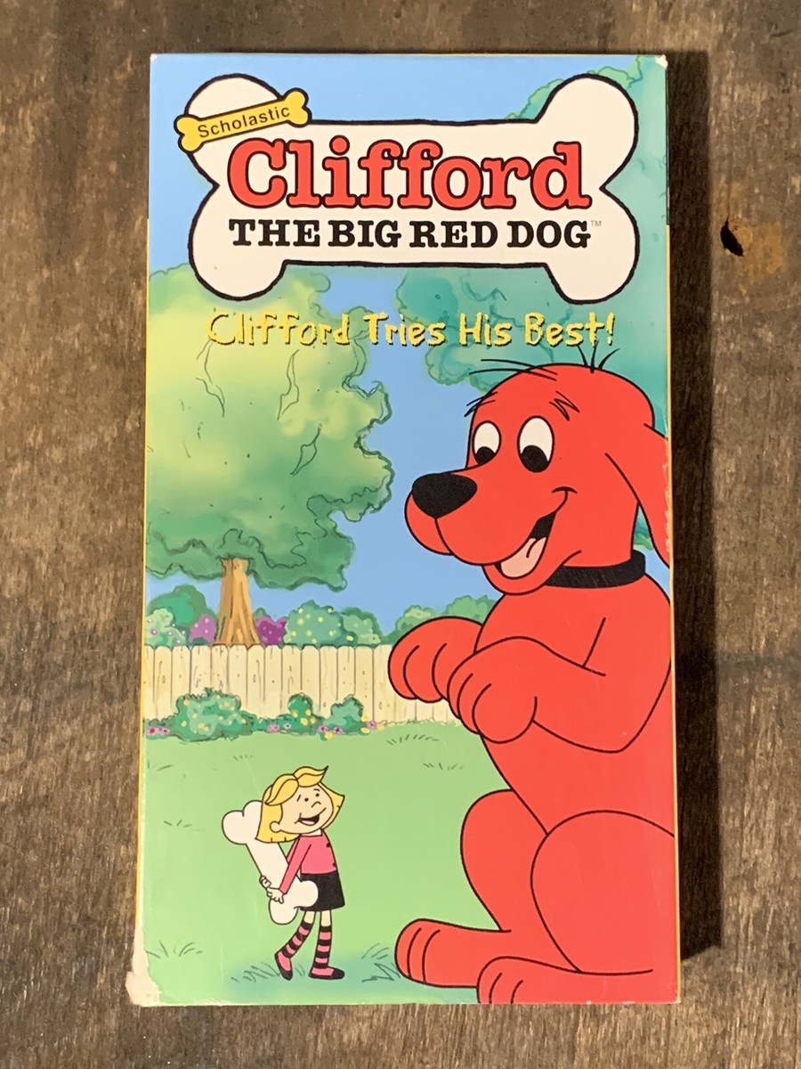 Clifford the Big Red Dog - Clifford Tries His Best (VHS, 2001