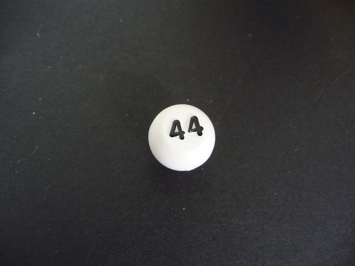 Spare Parts - CHAD VALLEY BINGO WHITE NUMBERED BALLS (No 1 to 45) - 0.5"/ 12.5mm - Picture 42 of 43