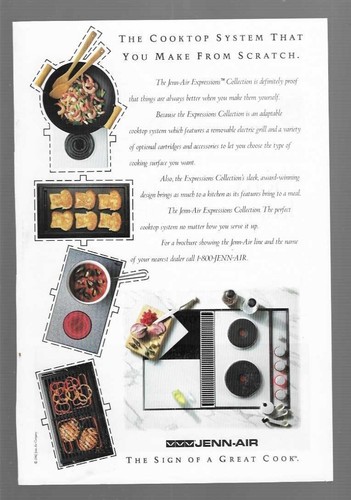 Jenn-Air Expressions Collection Cooktop & Toyota Corolla 1994 Vintage Print Ads