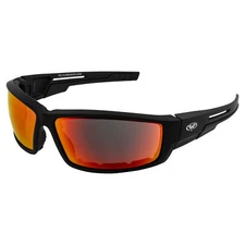 Global Vision Sly Sport Padded Riding Sunglasses Black with G-Tech Red Mirror