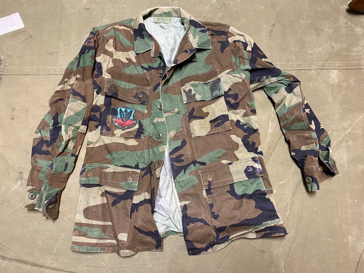 1980s Desert Storm US Army Command Woodland Camo BDU Size
