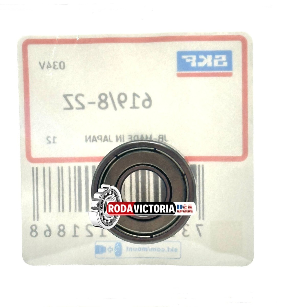 SKF JAPAN 619/8 ZZ DEEP GROOVE BALL BEARING, METAL SHIELDED
