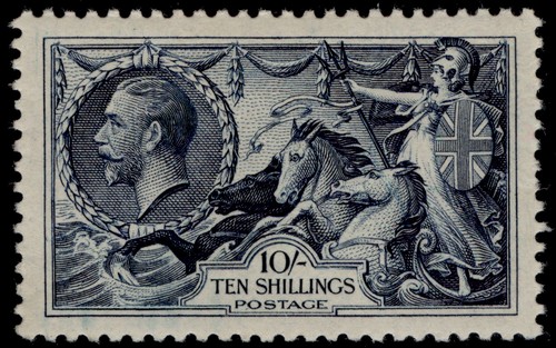 GB GV SG452, 10s Indigo, LH MINT. Cat £350. - 第 1/1 張圖片