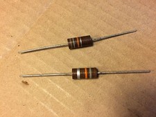 2 NOS Allen Bradley 18k ohm 10 2 watt 2W Carbon Comp Resistors TESTED Qty Avail