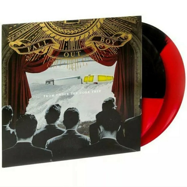 Super RARE Fall out Boy From Under The Cork Tree Red / Black Vinyl