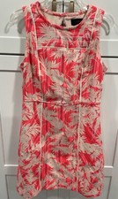 J. Crew Neon Sun Faded Tropical Sheath Dress Size 10 SI57
