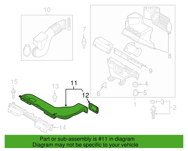 ⭐GENUINE⭐ Air Intake Duct Tube for 2015-2017 Hyundai Sonata 2.4L OEM 28210C1360 Foto 3 de 4