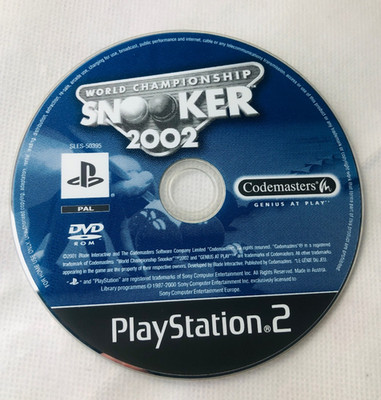 Videospiel World Championship Snooker 2002 nur Disc Playstation 2 PS2