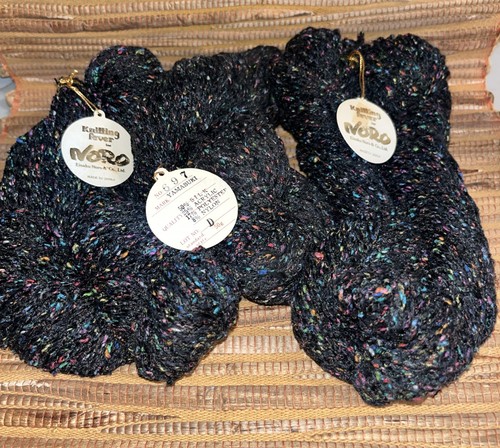 Knitting Fever “Noro” Yarn (3) 50g Skeins Silk/Acrylic/PolyesterNylon