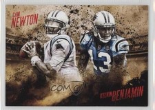 2014 Topps Fire Competitive Fire Cam Newton Kelvin Benjamin #CF-NB 2r7
