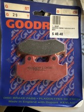 Goodridge Pads G029T Front Pads suits some Honda Motobikes. Made with Kevlar