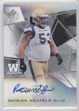 2021 SP Game Used Edition CFL Auto Patrick Neufeld #A-PN Auto 07wf