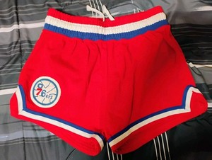 1982 Philadelphia 76ers Sixers GAME USED/ WORN Maurice Cheeks Wilson Team Shorts