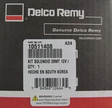 NEW GENUINE DELCO REMY 10511408 39MT 12V STARTER SOLENOID SWITCH