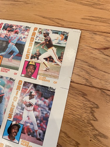 1984 Topps 7-11 Baseball Uncut Sheet Palmer Brett Carew Smith (132 Karten) *US70 - Bild 7 von 9