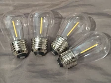 4x Sunforce Solar String Lights LED Replacement Bulbs E26 3V 0.3W
